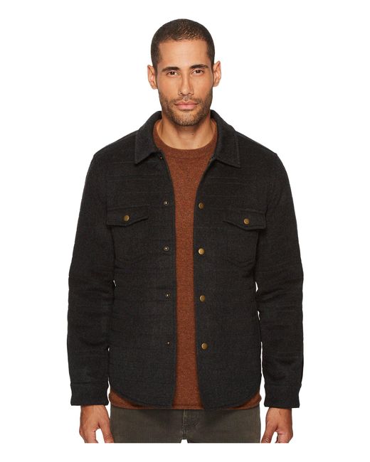 Billy Reid Mens Quilted Brass Snap Michael Jacket with Suede Details 