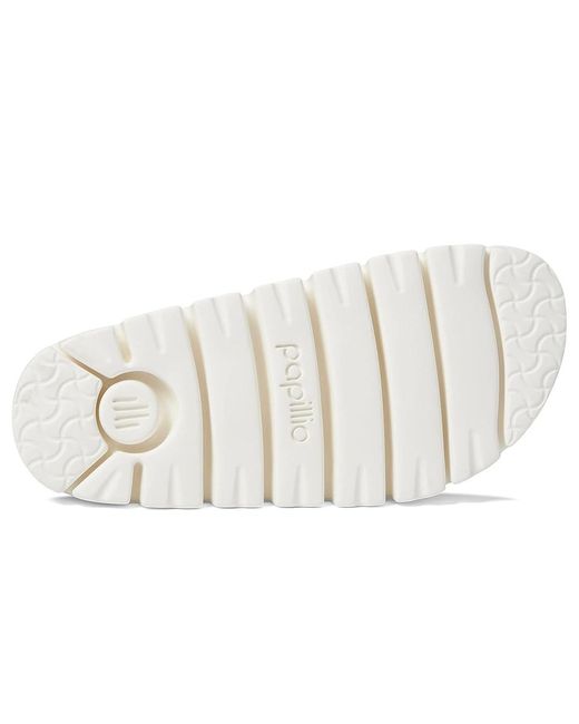 Birkenstock Metallic Papillio By Arizona Chunky Platform Sandal (Warm Sand Suede) Sandals