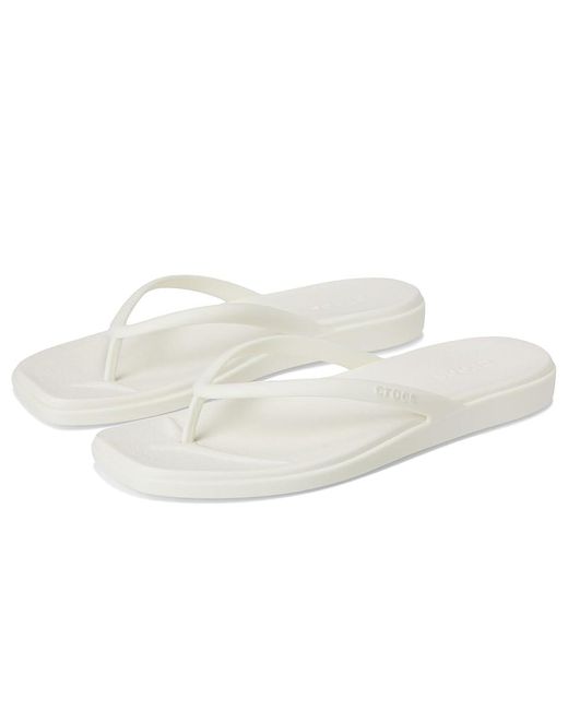 CROCSTM White Miami Flip Flops Sandals, Synthetic