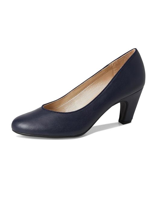 LifeStride Blue Parigi-Plus Pump Shoes Shoes 6.5 W (C) Faux Leather/Textile