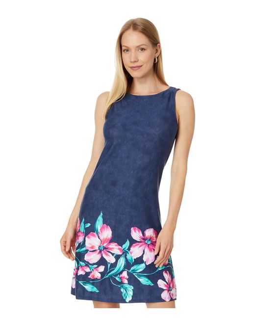 Tommy Bahama Blue Darcy Stripe Barths Blossom Dress