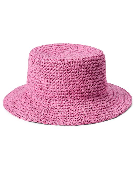 Madewell Straw Bucket Hat in Pink Lyst