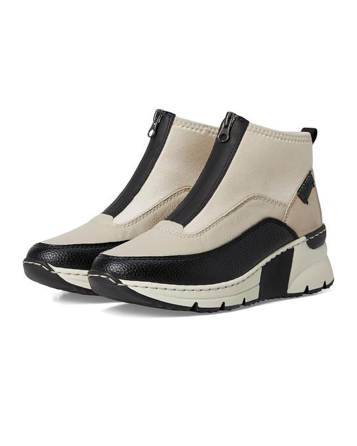 Rieker Black Kitty 52 Boots Schwarz/Crema/Cliff/Perlcreme, Leather
