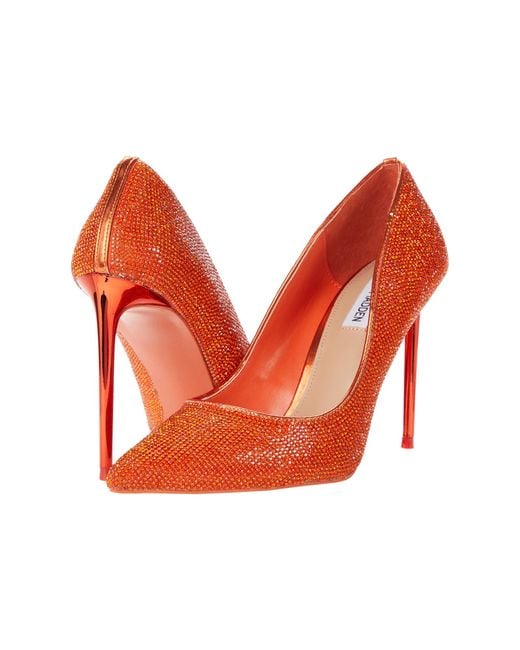 Steve Madden Orange Vivacious Pump Shoes