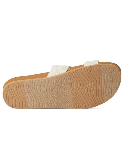 Reef White Cushion Vista Sandals 6 B