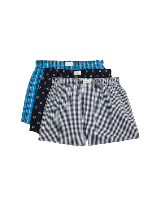 Tommy Hilfiger Cotton Classics 3-pack Woven Boxer in Blue for Men