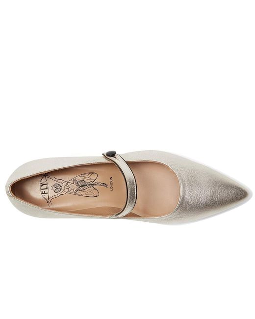 Fly London Black Suln265Fly Flat Shoes, Leather
