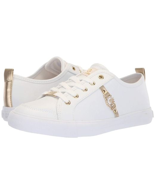 G by Guess Multicolor Banx2 (white/gold/gold) Women's Shoes