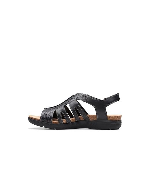 Clarks Black April Belle ( Leather) Sandals