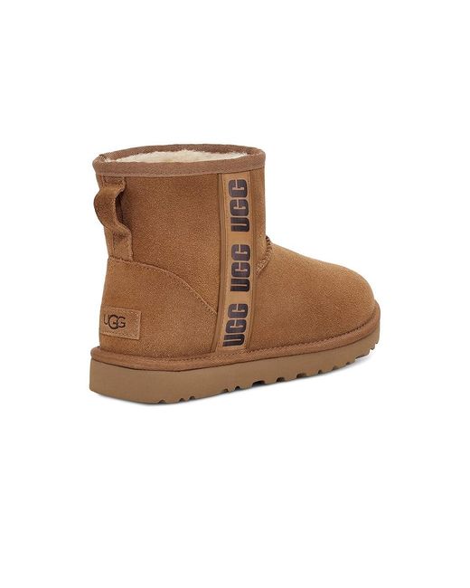 Ugg Brown Classic Mini Side Logo Shoes 1 7 B