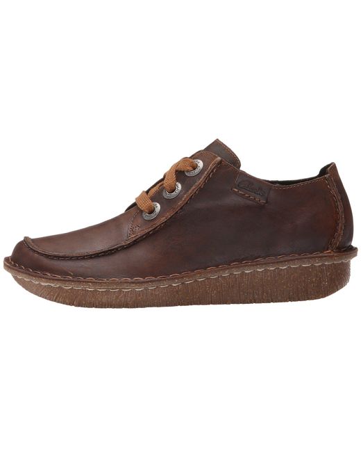 Clarks Funny Dream (brown Leather) Women's Lace Up Shoes | Lyst