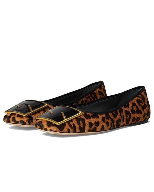 Franco Sarto Black Flexa Amaya Ballet Flat Shoes, Leather/Rubber