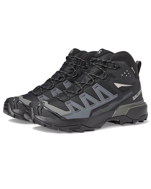 Salomon Black X Ultra 360 Mid Gtx(R) Running Shoes/Magnet/Pewter 10.5 D for men