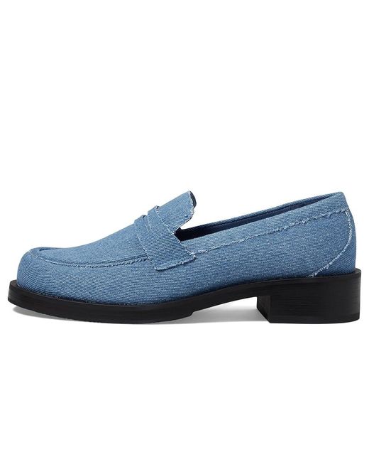 Stuart Weitzman Blue Palmer Bold Loafer (Washed) Shoes