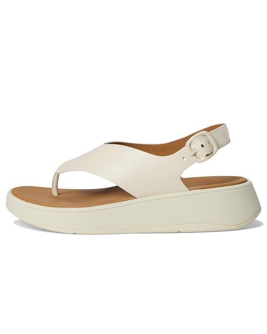 Fitflop Metallic F-Mode Leather Flatform Back-Strap Toe/Post Sandals Wedge Shoes 11 M (B)