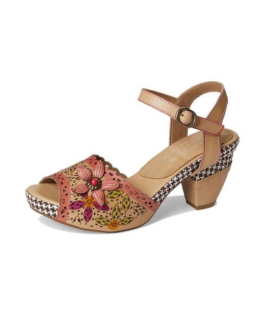 Spring Step Brown Miabella Wedge Shoes, Leather