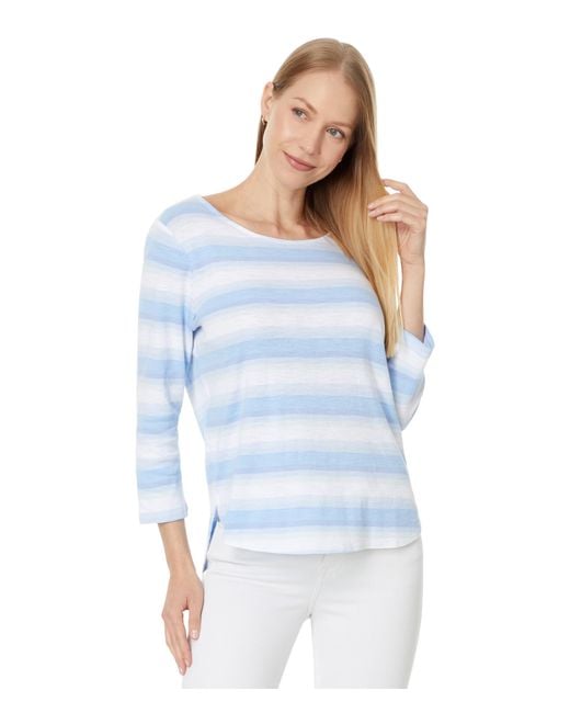 Tommy Bahama Blue Ashby Isles Ombre Stripe Tee