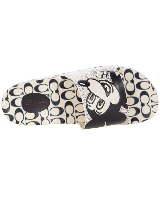 COACH X Mickey Keith Haring Rubber Slide in White | Lyst