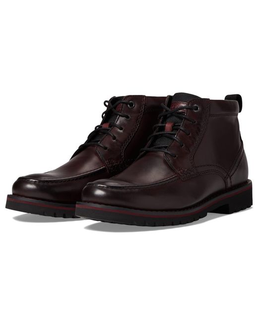 Rockport Mitchell Moc Boot in Black for Men | Lyst