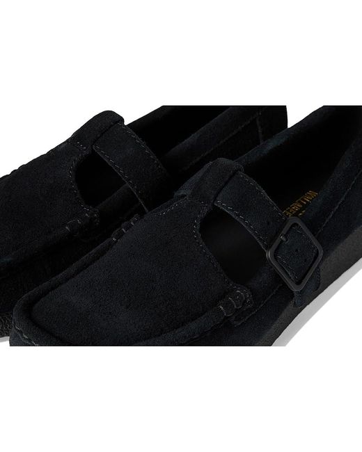 Clarks Black Wallabee Evo Bar Dress Flat Shoes 10 B