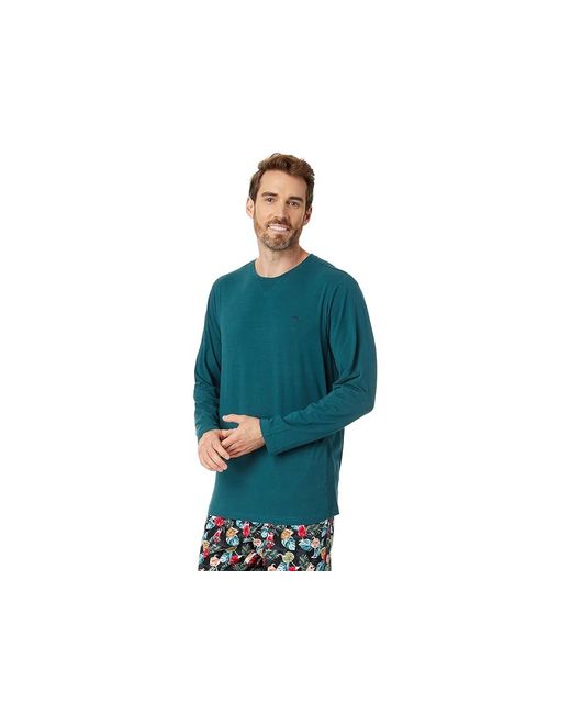 Tommy Bahama Black Long Sleeve Pajama Set Pajama Sets, Cotton for men