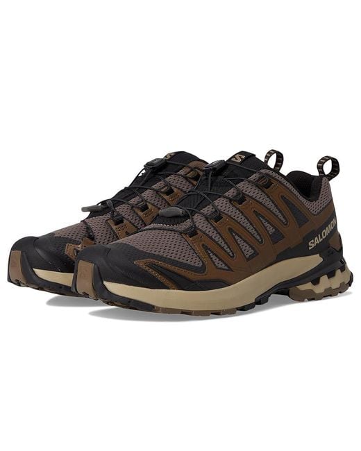 Salomon Black Xa Pro 3D Running Shoes Falcon/Desert Tan/ Synthetic for men