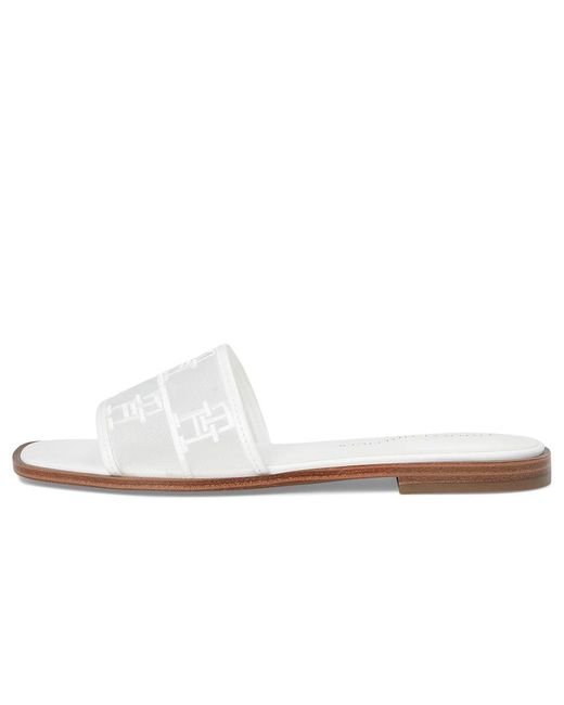 Tommy Hilfiger White Tesia Sandals, Synthetic