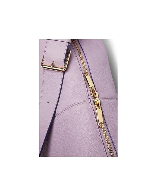 Ecco Purple Large Hobo Bag ( Mist Soft Pebbled Leather) Shoulder Handbags