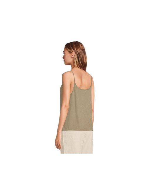 Michael Stars Blue Jaden V-Neck Tank Top Clothing (Us 0-12) Cotton