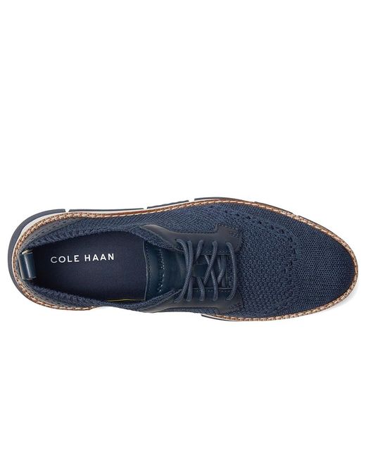 Cole Haan Blue Zerogrand Revel Stitchlite Oxfords Shoes 10 C