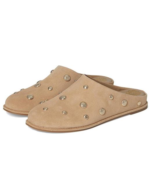 Vince Camuto Multicolor Cassius Studded Flat Mule Flat Shoes, Leather