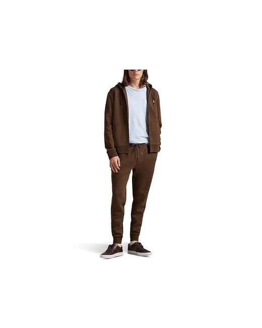 Polo Ralph Lauren Black Double-Knit Jogger Pants Casual Pants, Cotton/Polyester for men
