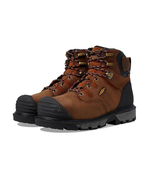Keen Brown Camden 6 Waterproof Composite Toe (Leather/) Shoes for men