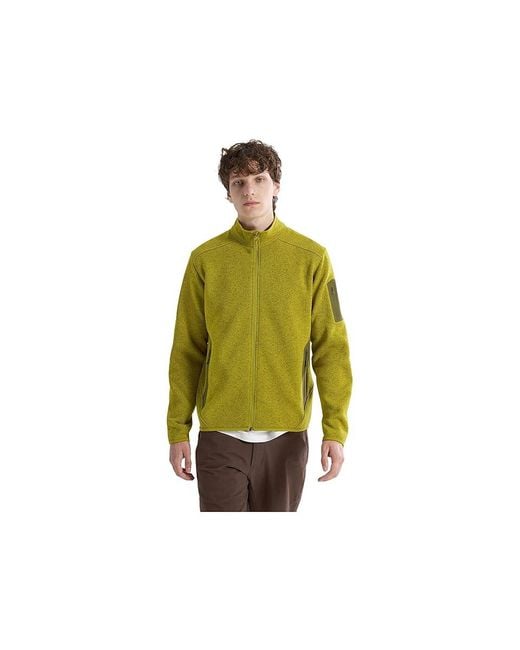 Arc'teryx Green Covert Cardigan Sweater, Polyester for men