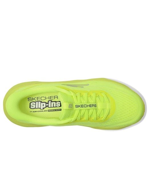 Skechers Yellow Max Run Hands Free Slip-Ins Shoes 10 B