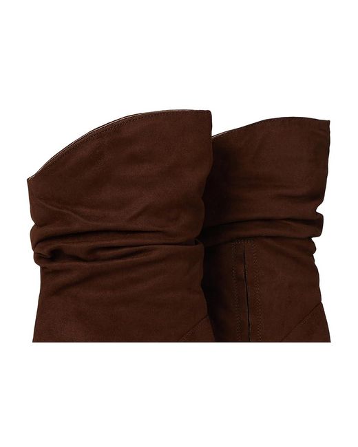 Jessica Simpson Brown Elisiti Scrunch Bootie Boots, Suede