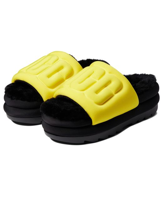 UGG Maxi Graphic Slide in Natural Lyst