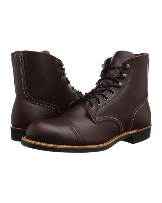 Red Wing Multicolor 6" Iron Ranger Oxblood Red Boots for men