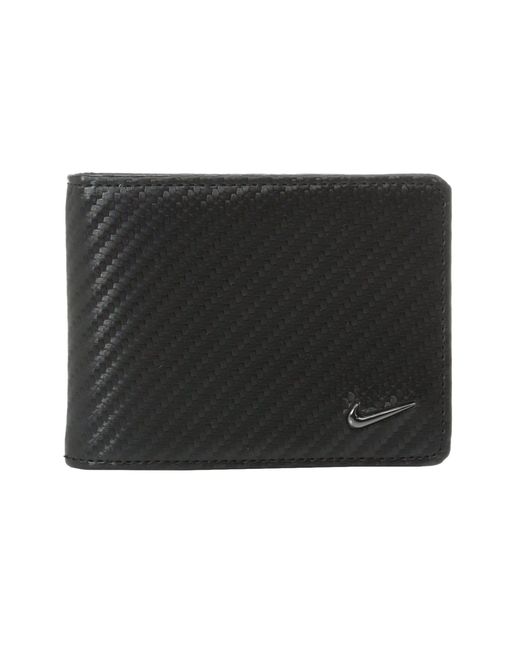Nike Black Carbon Fiber Texture Billfold for men