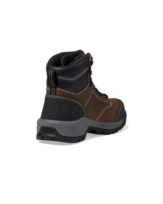 Keen Brown Evanston 6 Composite Toe Waterproof (Bison/) Work Boots