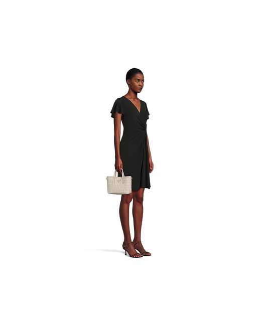 Guess Black Edita Mini Tote Satchel Handbags, Polyurethane