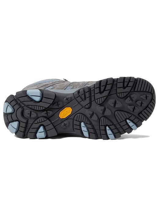 Merrell Black Moab 3 Mid Wp Shoes, Suede/Textile