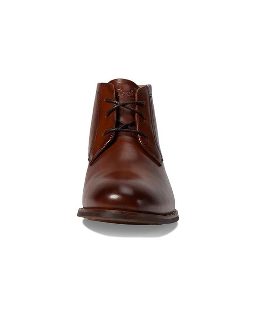 Florsheim Brown Rucci Plain Toe Chukka (Cognac) Boots for men