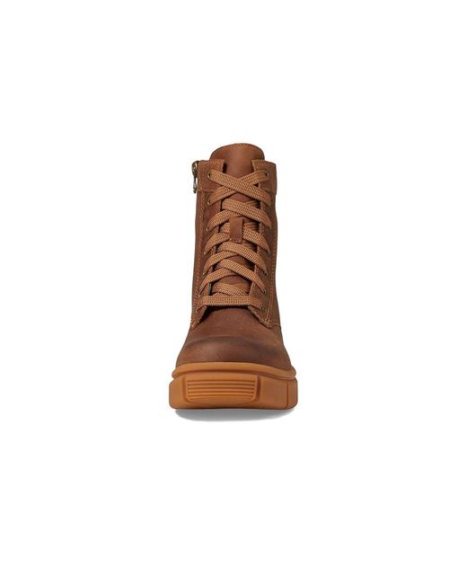 Sorel Brown Explorer Strt Lace Boot (Velvet/Gum 2) Boots