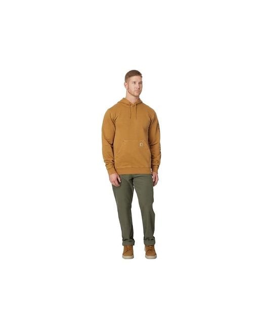 Carhartt Black Relaxed Fit Midweight French Terry Graphic Sweatshirt Clothing 2Xl (Reg) Cotton/Spandex/Terry for men