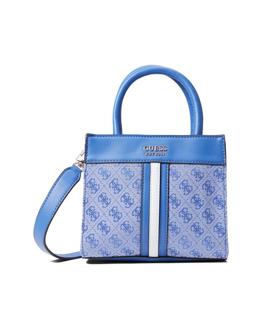 Guess Synthetic Kasinta Mini Tote in Blue | Lyst