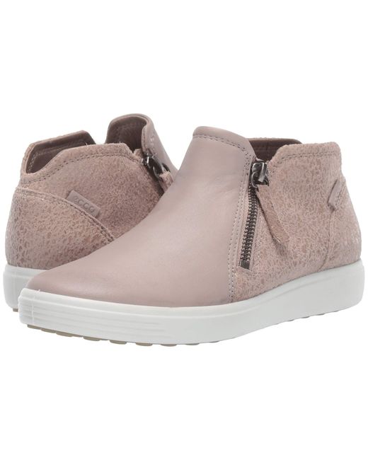 ecco women's soft 7 low zip bootie fashion sneaker