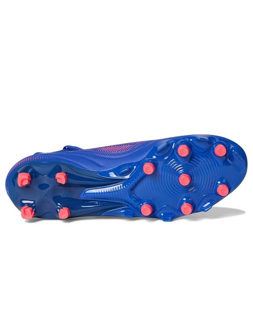 New Balance Blue Tekela Team Low Laced Fg V5 Soccer Cleats Soccer Shoes Gemstone/Energy/ Us 11