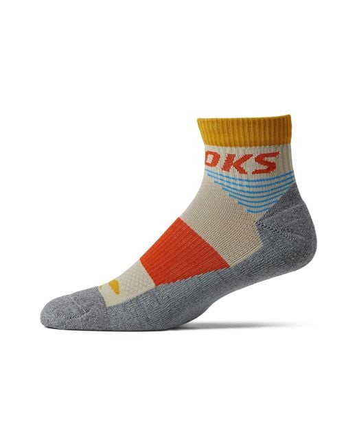 Brooks High Point Quarter Socks Lyst