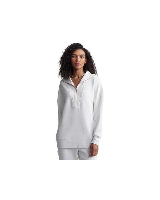 Varley Black Masie Longline Sweat Sweater, Polyester/Viscose
